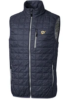 Cutter and Buck West Virginia Mountaineers Mens Grey Vault Rainier PrimaLoft Sleeveless Jacket