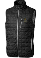 Cutter and Buck Wichita State Shockers Mens Black Vault Rainier PrimaLoft Sleeveless Jacket