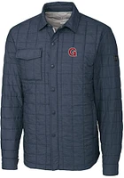 Cutter and Buck Gonzaga Bulldogs Mens Grey Vault Rainier PrimaLoft Outerwear Lined Jacket