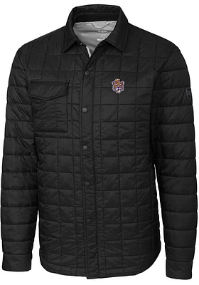 Cutter and Buck LSU Tigers Mens Black Vault Rainier PrimaLoft Outerwear Lined Jacket