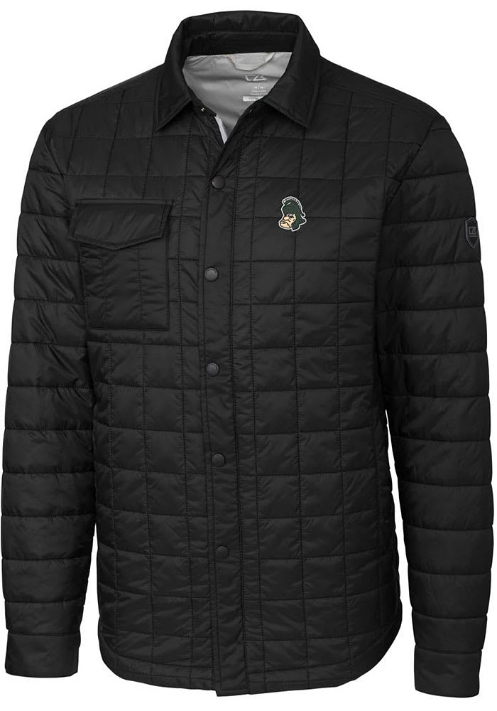 Cutter and Buck Michigan State Spartans Mens Black Rainier PrimaLoft Quilted Version Outerwear Lin..