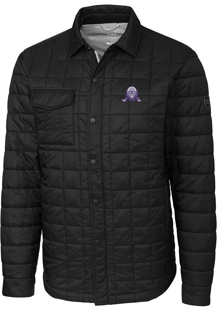 Mens Northwestern Wildcats Black Cutter and Buck Vault Rainier PrimaLoft Lined Jacket