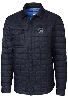Mens Penn State Nittany Lions Navy Blue Cutter and Buck Vault Rainier PrimaLoft Lined Jacket