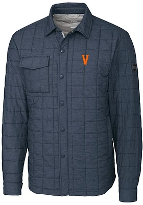 Cutter and Buck Virginia Cavaliers Mens Grey Vault Rainier PrimaLoft Outerwear Lined Jacket