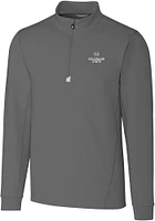 Cutter and Buck Colorado State Rams Mens Grey Traverse Stretch Big Tall Qtr Zip