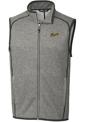 Cutter and Buck George Mason University Mens Grey Mainsail Sleeveless Jacket