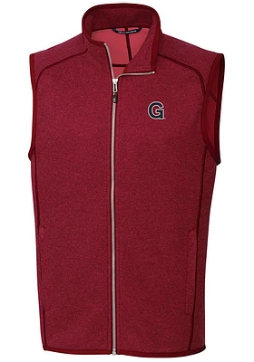 Cutter and Buck Gonzaga Bulldogs Mens Cardinal Mainsail Sleeveless Jacket