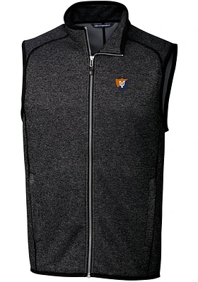 Cutter and Buck Illinois Fighting Illini Mens Charcoal Mainsail Sleeveless Jacket