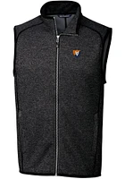 Cutter and Buck Illinois Fighting Illini Mens Charcoal Mainsail Sleeveless Jacket