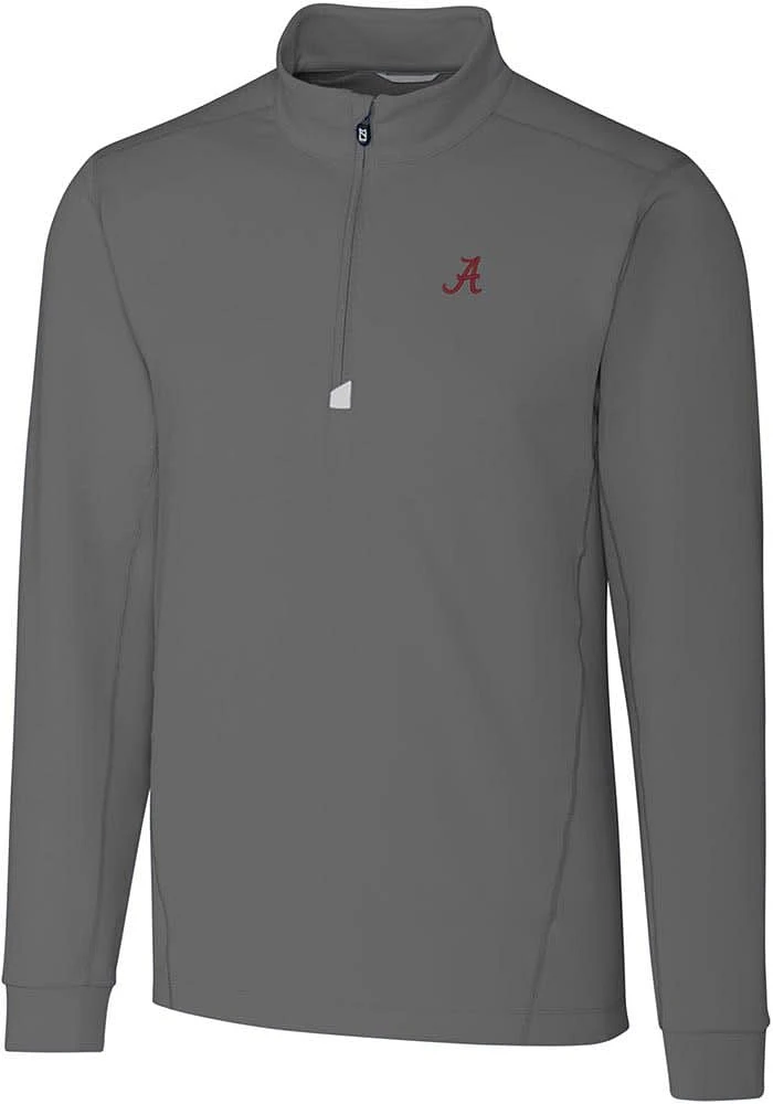 Cutter and Buck Alabama Crimson Tide Mens Traverse Stretch Big Tall Qtr Zip
