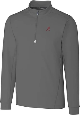 Cutter and Buck Alabama Crimson Tide Mens Traverse Stretch Big Tall Qtr Zip