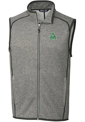 Cutter and Buck Marshall Thundering Herd Mens Grey Vault Mainsail Sleeveless Jacket