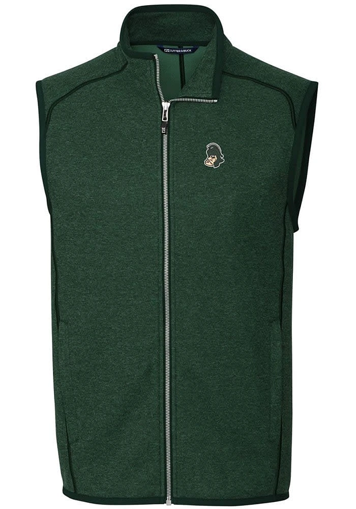 Cutter and Buck Michigan State Spartans Mens Green Mainsail Series Sleeveless Jacket