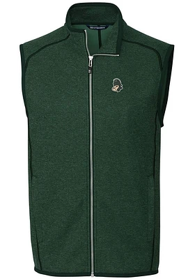 Cutter and Buck Michigan State Spartans Mens Green Mainsail Series Sleeveless Jacket