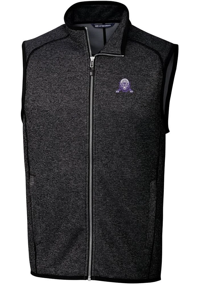 Mens Northwestern Wildcats Grey Cutter and Buck Mainsail Vest