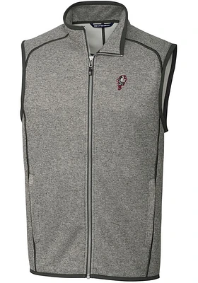 Cutter and Buck Ohio State Buckeyes Mens Grey Mainsail Sleeveless Jacket