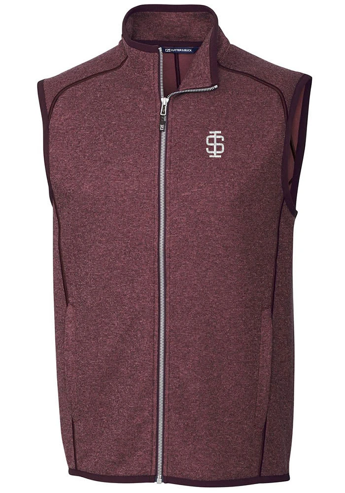 Cutter and Buck Southern Illinois Salukis Mens Mainsail Sleeveless Jacket