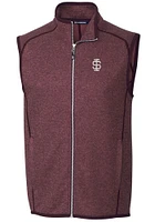 Cutter and Buck Southern Illinois Salukis Mens Mainsail Sleeveless Jacket