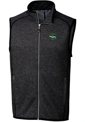Cutter and Buck Tulane Green Wave Mens Charcoal Mainsail Sleeveless Jacket