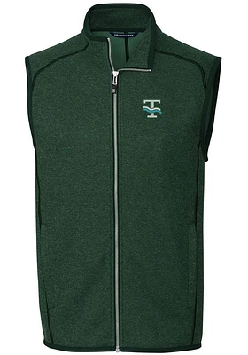 Cutter and Buck Tulane Green Wave Mens Mainsail Sleeveless Jacket
