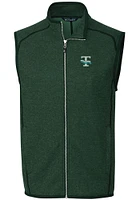 Cutter and Buck Tulane Green Wave Mens Mainsail Sleeveless Jacket