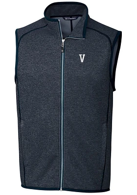 Cutter and Buck Villanova Wildcats Mens Navy Blue Mainsail Sleeveless Jacket