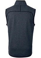 Cutter and Buck Villanova Wildcats Mens Navy Blue Mainsail Sleeveless Jacket