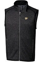 Cutter and Buck West Virginia Mountaineers Mens Charcoal Mainsail Sleeveless Jacket