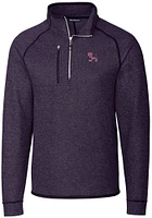 Cutter and Buck Clemson Tigers Mens Vault Mainsail Long Sleeve Qtr Zip Pullover