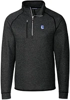 Cutter and Buck Fresno State Bulldogs Mens Grey Vault Mainsail Long Sleeve Qtr Zip Pullover