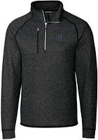 Cutter and Buck Georgetown Hoyas Mens Grey Vault Mainsail Long Sleeve Qtr Zip Pullover