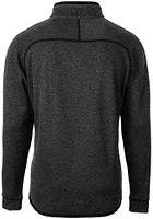 Cutter and Buck Georgetown Hoyas Mens Grey Vault Mainsail Long Sleeve Qtr Zip Pullover