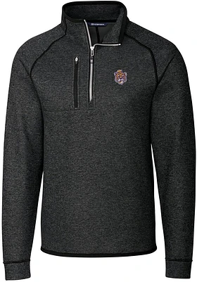 Cutter and Buck LSU Tigers Mens Vault Mainsail Long Sleeve Qtr Zip Pullover