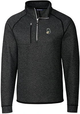 Cutter and Buck Michigan State Spartans Mens Grey Vault Mainsail Long Sleeve Qtr Zip Pullover
