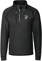 Cutter and Buck Mississippi State Bulldogs Mens Grey Vault Mainsail Long Sleeve Qtr Zip Pullover