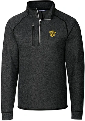 Cutter and Buck Missouri Tigers Mens Charcoal Mainsail Long Sleeve Qtr Zip Pullover