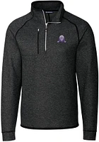 Mens Northwestern Wildcats Cutter and Buck Vault Mainsail Qtr Zip Pullover
