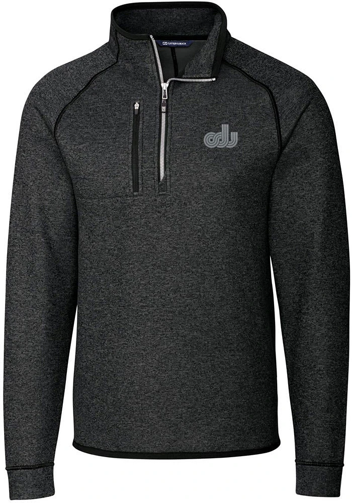 Cutter and Buck Old Dominion Monarchs Mens Charcoal Mainsail Long Sleeve Qtr Zip Pullover