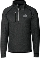 Cutter and Buck Old Dominion Monarchs Mens Charcoal Mainsail Long Sleeve Qtr Zip Pullover