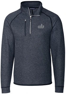 Cutter and Buck Old Dominion Monarchs Mens Navy Blue Mainsail Long Sleeve Qtr Zip Pullover