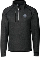 Mens Penn State Nittany Lions Grey Cutter and Buck Vault Mainsail Qtr Zip Pullover