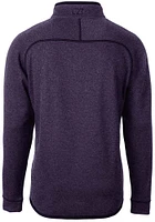 Cutter and Buck TCU Horned Frogs Mens Vault Mainsail Long Sleeve Qtr Zip Pullover