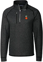 Cutter and Buck UCF Knights Mens Charcoal Mainsail Long Sleeve Qtr Zip Pullover