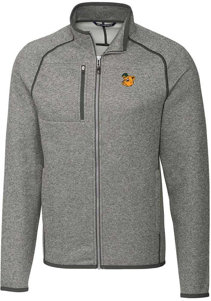 Cutter and Buck Baylor Bears Mens Grey Mainsail Medium Weight Jacket