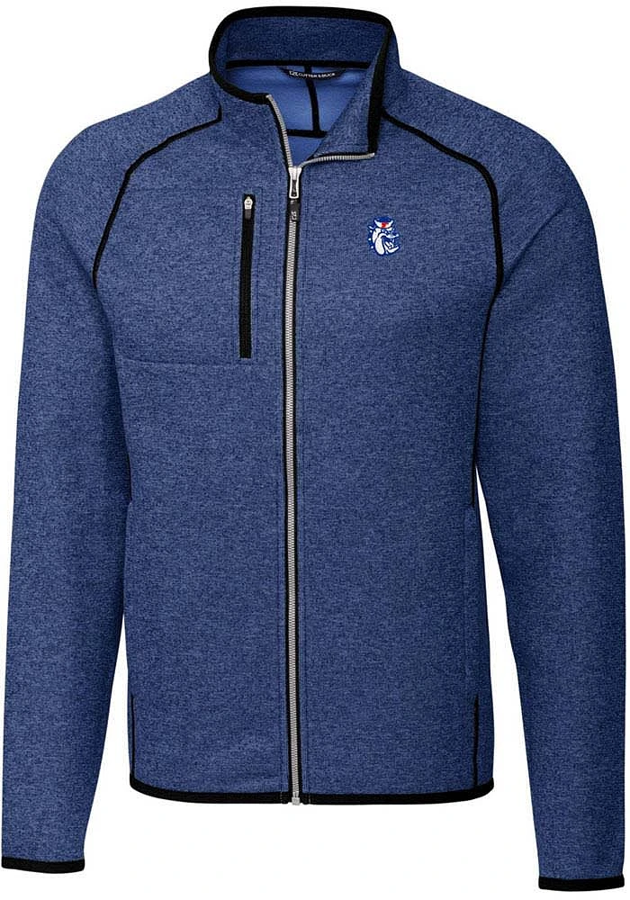 Cutter and Buck Fresno State Bulldogs Mens Blue Mainsail Medium Weight Jacket
