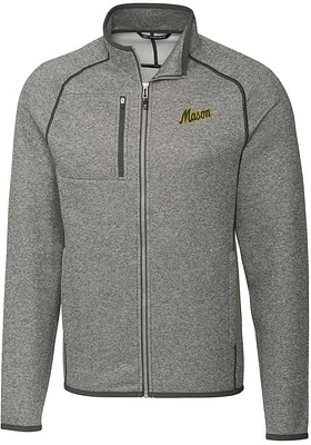 Cutter and Buck George Mason University Mens Grey Mainsail Medium Weight Jacket