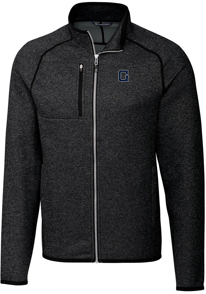 Cutter and Buck Georgetown Hoyas Mens Grey Vault Mainsail Medium Weight Jacket