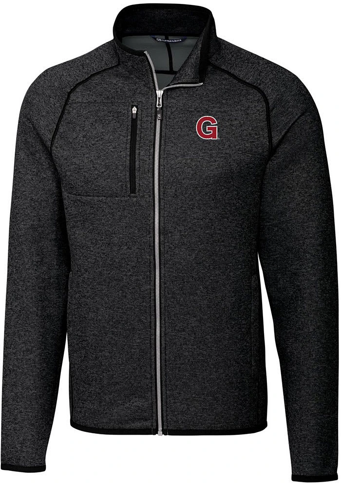Cutter and Buck Gonzaga Bulldogs Mens Grey Vault Mainsail Medium Weight Jacket