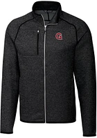 Cutter and Buck Gonzaga Bulldogs Mens Grey Vault Mainsail Medium Weight Jacket