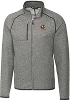 Cutter and Buck Louisville Cardinals Mens Grey Mainsail Medium Weight Jacket